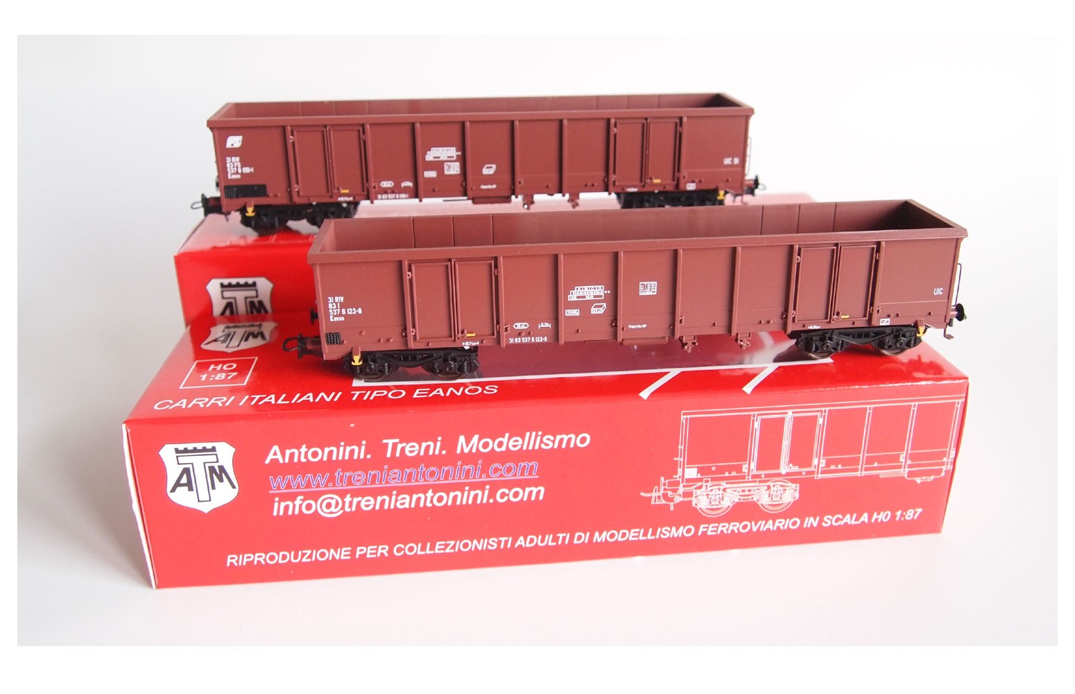 ATM TRENI H0 CF 12.011 - Set 2 Carri Eanos Con Marcature Diverse - FS Ep V-VI