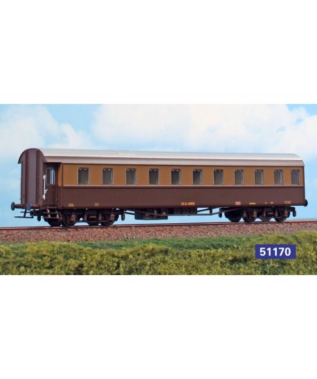 ACME H0 51170 - Carrozza cellulare Kz 48605 Trasporto detenuti in livrea castano isabella FS Ep. III