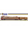 OS.KAR. H0 2097 FS ALe 880 set composto da ALe 880.025 motorizzata + Le 640.027, livrea Castano Isabella ep.IV