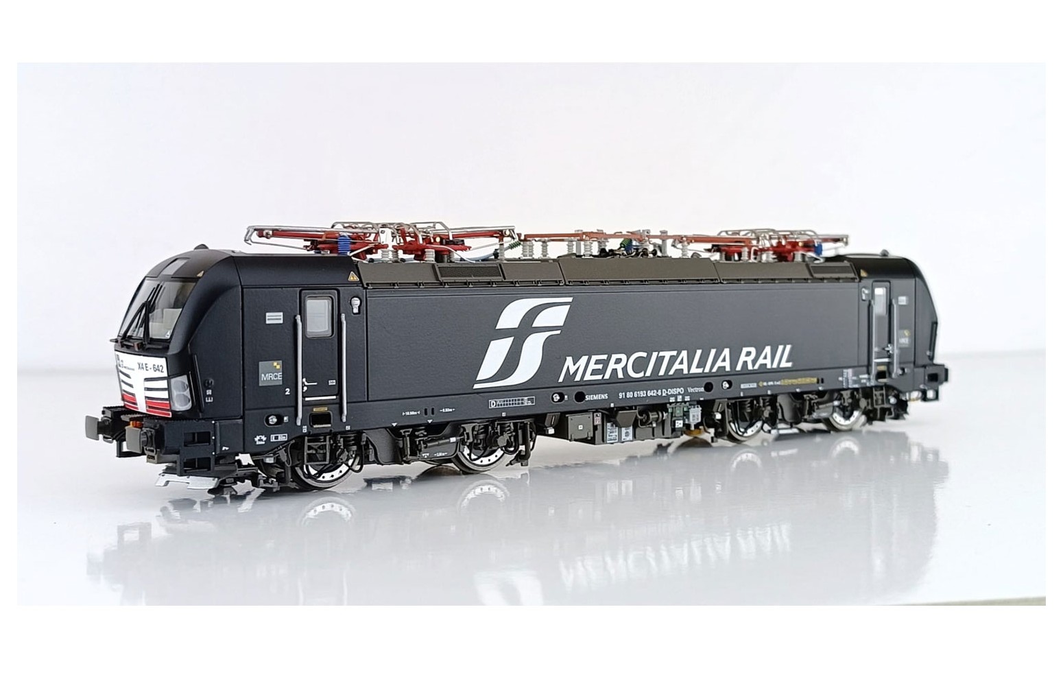 PIRATA H0 PI 90000 - Vectron E193 MS X4E 642 MRCE Mercitalia Rail, livrea nera, 4 pantografi, epoca VI - DC