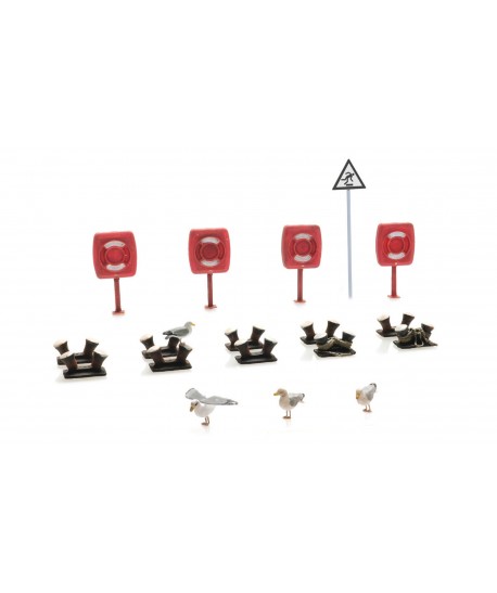 ARTITEC 10.406 - Set Banchina Moderna, Kit In Resina, H0-1:87