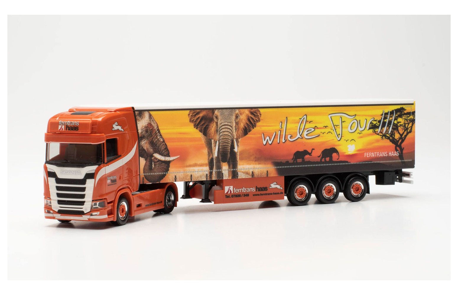 HERPA 316903 - Scania CS 20 HD Semirimorchio “Ferntrans Haas” - 1:87